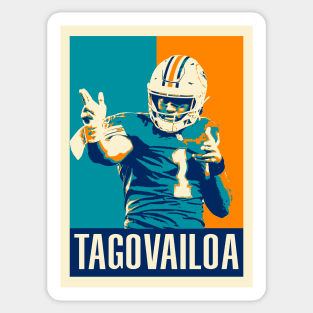 Tua Tagovailoa Pop Art Style Sticker